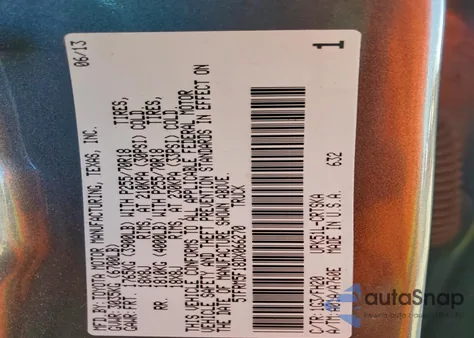 2013 Toyota Tundra Double Cab Sr5 z USA, uszkodzony, nr VIN 5TFRM5F18DX066270